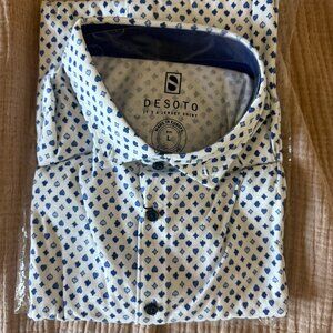 Desoto Modern BD Shirt Printed Blue